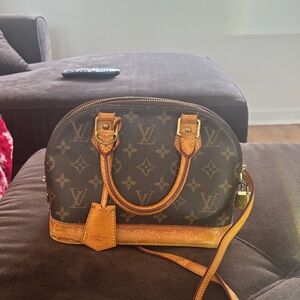 Louis Vuitton Brown and Tan Mini Bag
